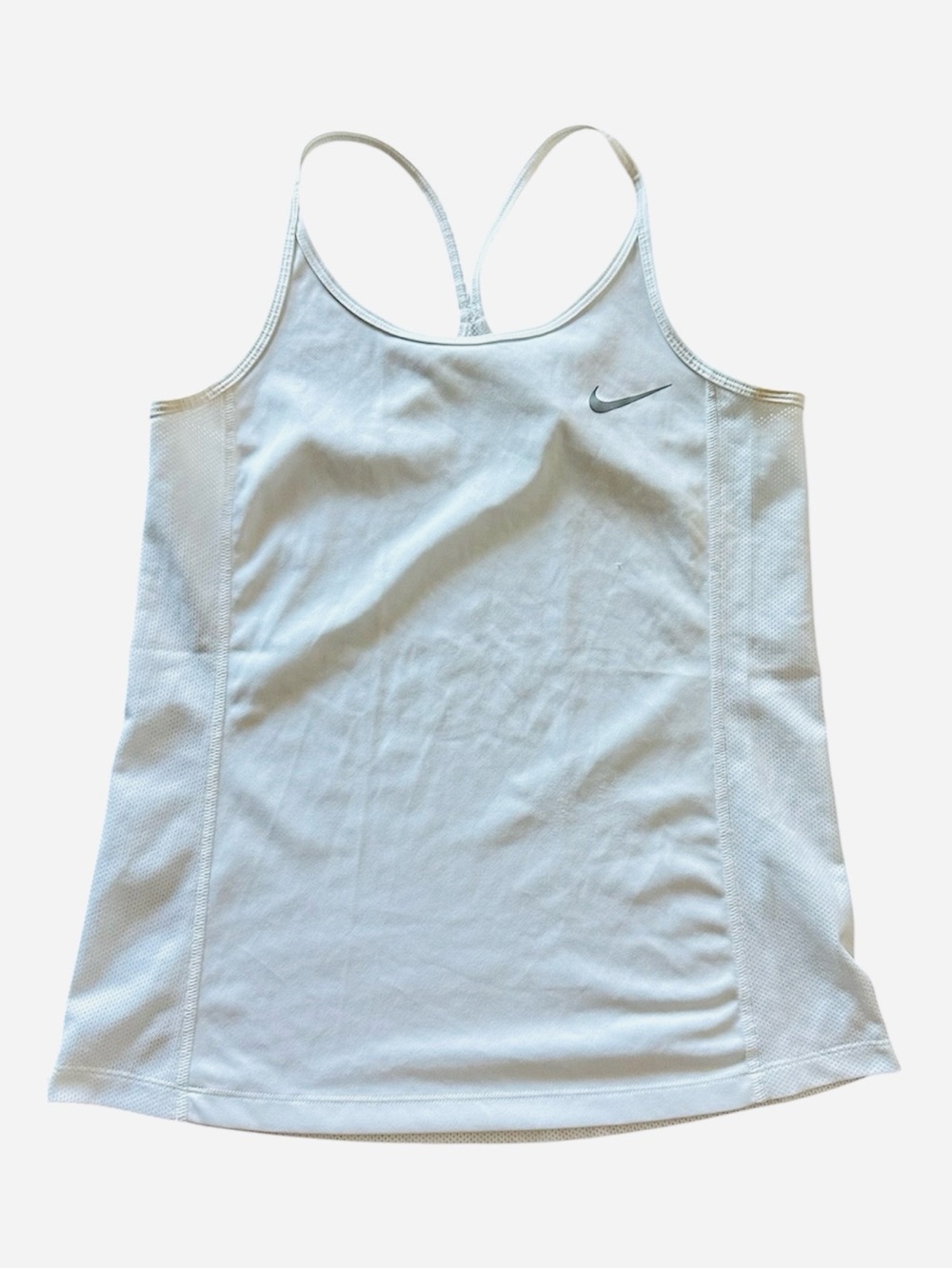 Nike White Racerback Performance Tank